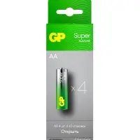 Батарейка алкалиновая GP Super, AA, LR6-40BOX, 1.5 В, набор, 40 шт.