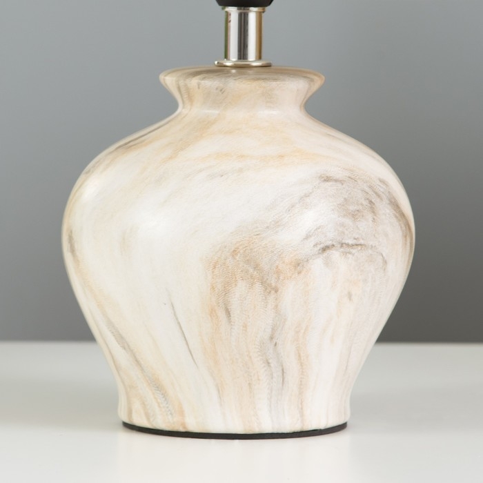 Настольная лампа Настольная лампа "Кумп" E14 40Вт белый-коричневый 20х20х30 см RISALUX