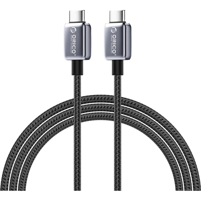 Кабель ORICO USB-C(m)/USB-C(m),480Мб/с,PD 100Вт,1.5м ORICO-GQZB100-15-BK-BP