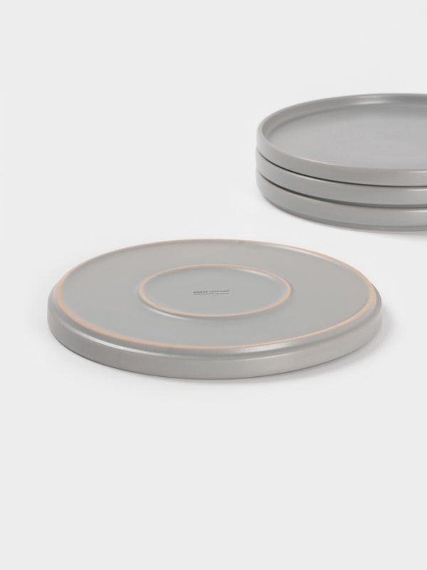 Набор тарелок Доляна «Гранит», 4 шт., d=26 см, керамика, серый Набор тарелок Доляна «Гранит», 4 шт., d=26 см, керамика, серый