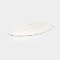 Блюдо сервировочное c утолщённым краем Доляна White Label, 37&times;23.5&times;3 см, фарфор, белое