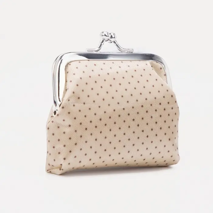 Кошелёк женский на фермуаре, цвет бежевый Кошелёк женский на фермуаре, цвет бежевый