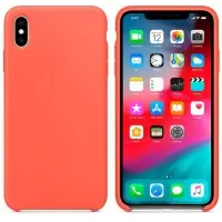 Чехол Iph XS Max Silicon Case 100% ORG Nectarine (c LOGO)