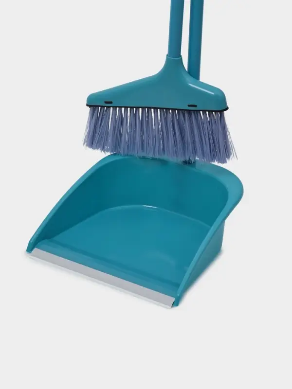 Набор для уборки Доляна: щётка для пола 23&times;78 см, совок 25&times;26&times;71 см, ручки металлические, МИКС