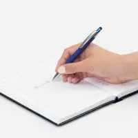 Ручка шариковая Sansen Soft Touch со стилусом, синяя