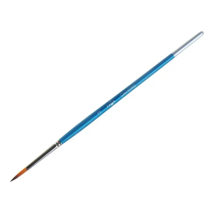 Кисть для рисования, синтетика, № 3, &laquo;Гамма&raquo;, круглая, синяя ручка