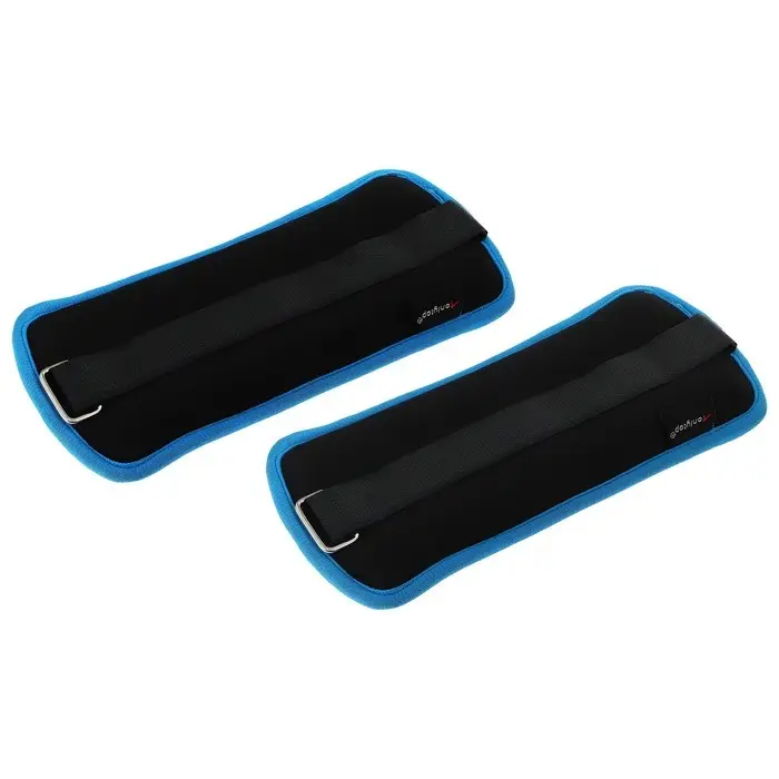 Утяжелители неопреновые ONLYTOP, 2 шт.&times;0.5 кг, чёрные, голубые