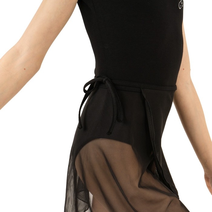 Юбка с запахом для гимнастики и танцев Grace Dance, р. 26-28, цвет чёрный Юбка с запахом для гимнастики и танцев Grace Dance, р. 26-28, цвет чёрный