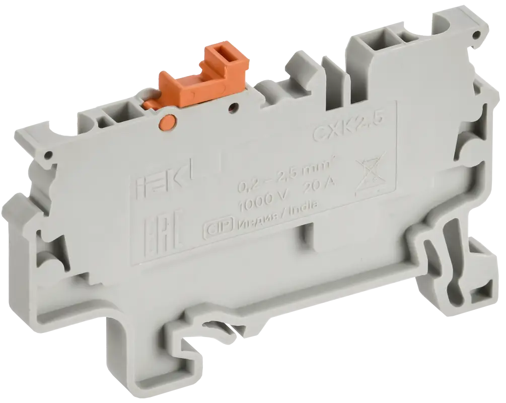 ARMAFIX Клемма пружинная с ножевым размыкателем CXK2.5 IEK