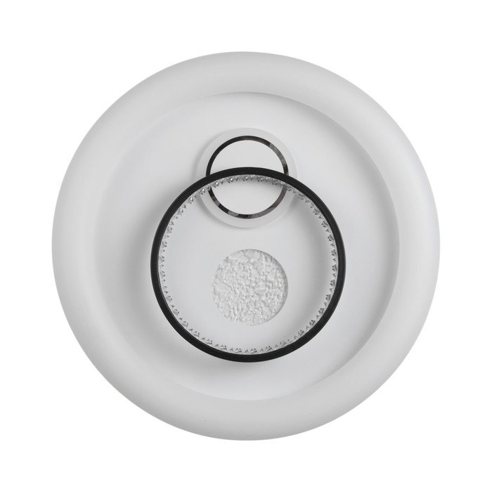 Светильник Светильник "Инеро" LED 120Вт бело-чёрный 49х49х7 см