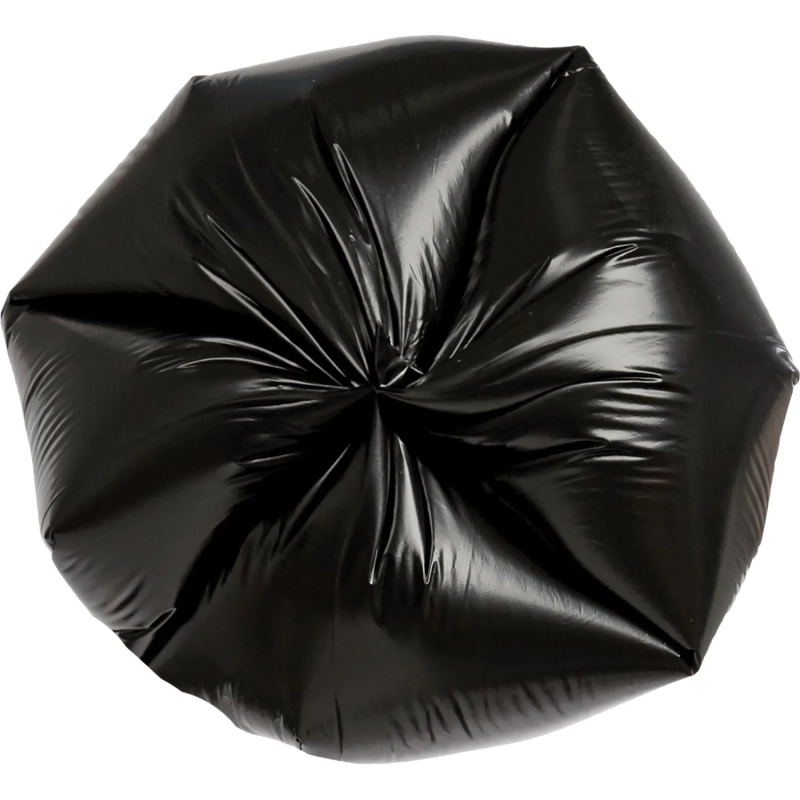 Мешки для мусора ПВД 60л 35мкм 20шт/рул черн 60x70см с ручками Luscan