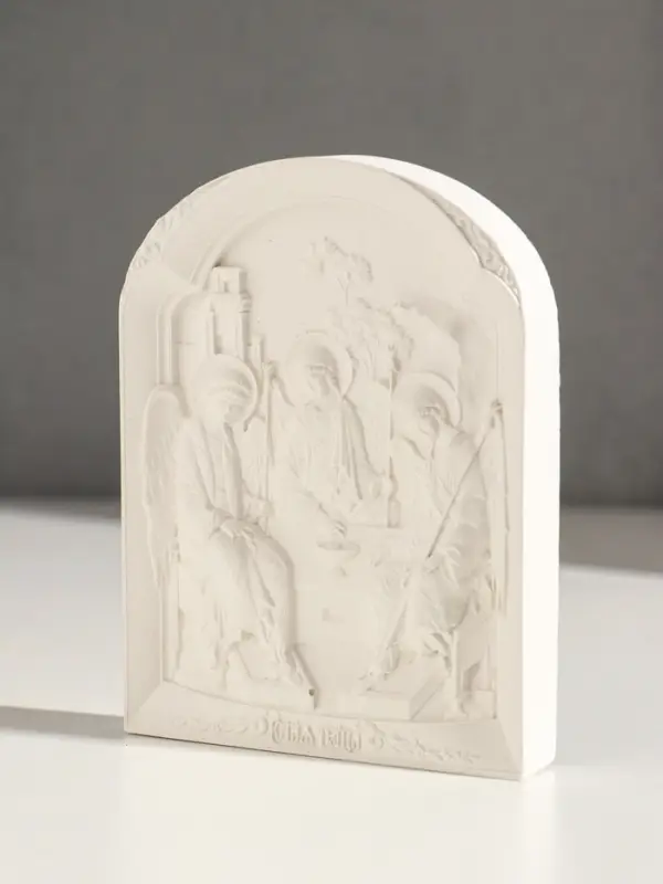 Икона &laquo;Святая троица&raquo;, с подвесом, 12&times;9&times;2 см, гипс
