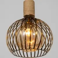 Светильник &laquo;Клубок&raquo; 1&times;40 Вт Е27 медь 28&times;28&times;28 см