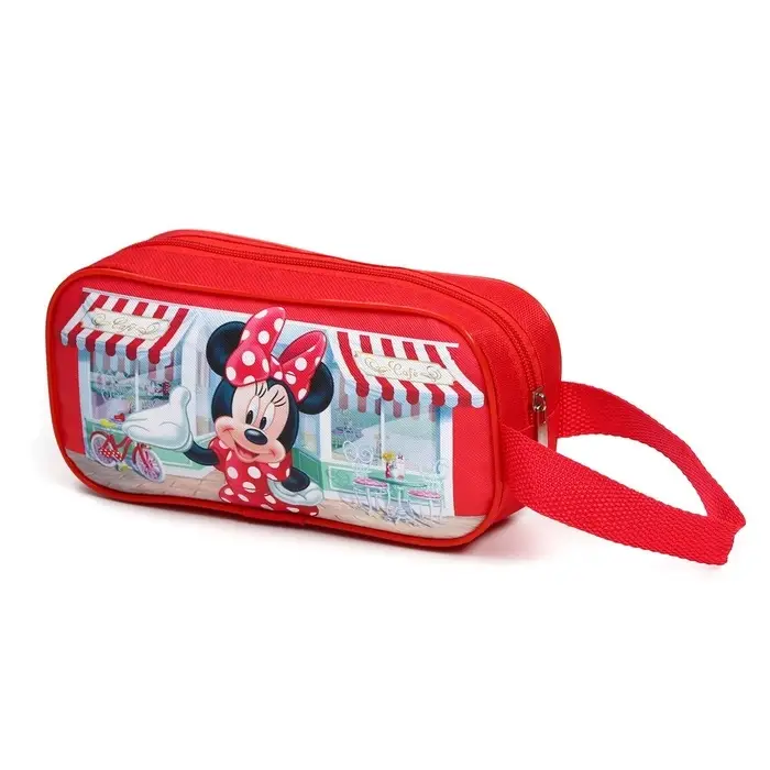 Косметичка детская на молнии, 22&times;11&times;1.5 см, для девочки, косметичка, Минни Маус