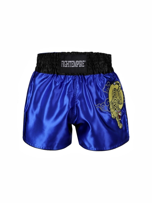 Шорты для тайского бокса FIGHT EMPIRE, р. L, цвет синий