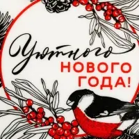 Блюдо новогоднее &laquo;Уютного Нового года&raquo;, 20&times;17.5&times;3 см, ручная работа