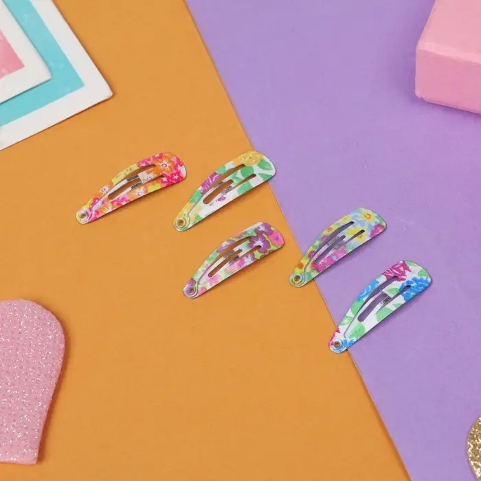 Заколки для волос «Астория», набор 12 шт., цветы,3 см