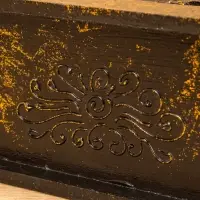 Шкатулка "Завитки" 24х18х9 см, МДФ