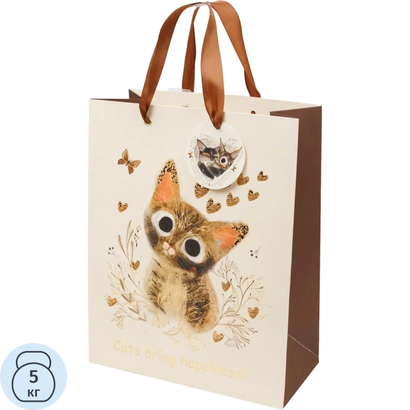 Пакет для подарков PREMIUM LOVE ME, L, 26x32.4x13 см, 2-852/08