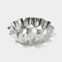 Форма для выпечки печенья, d=10.1 см, h=2.5 см, жесть, серебристая