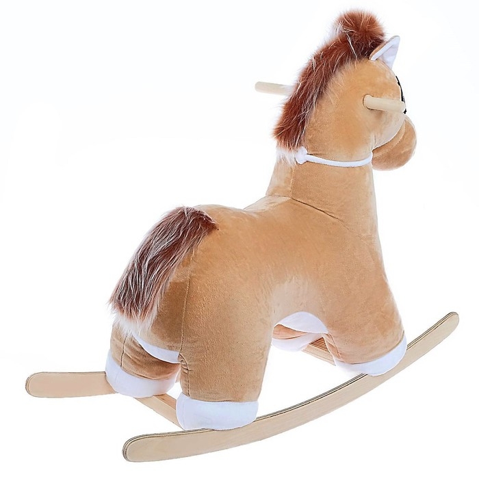 Качалка «Лошадка: Звёздочка», музыкальная, цвет бежевый, цвет звёзд МИКС Качалка «Лошадка: Звёздочка», музыкальная, цвет бежевый, цвет звёзд МИКС