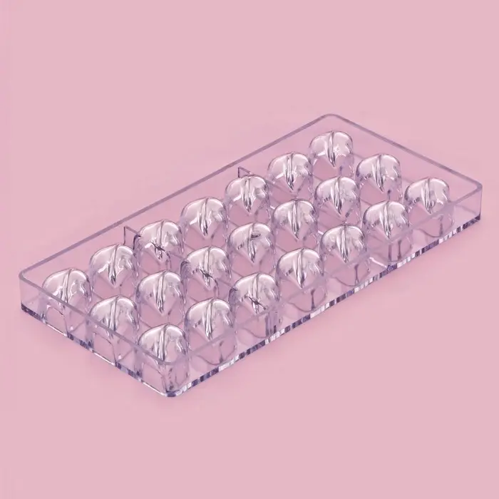 Форма для конфет шоколада KONFINETTA &laquo;Губки&raquo;, 28&times;14 см, 21 ячейка 4.8&times;2.5&times;1.8 см, пластик, прозрачная