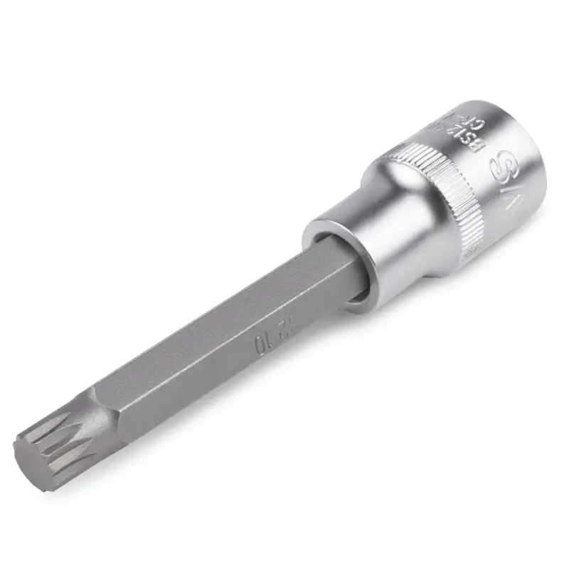 Головка со вставкой 1/2" SPLINE (M10, L=100 мм) AVS BS12M10L