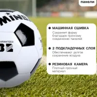 Футбольный мяч MINSA, машинная сшивка, 32 панели, р. 3, TPU