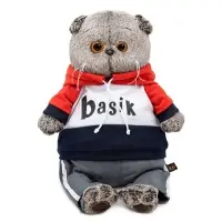Мягкая игрушка &laquo;Кот Басик&raquo; в костюме в стиле спорт-шик, 22 см