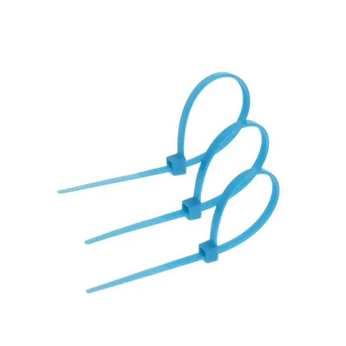 Хомут нейлоновый для стяжки, ТУНДРА, 2.5×100 мм, синий, 25 шт.