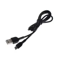 Кабель Hoco X20, microUSB - USB, 2.4 А, 1 м, PVC оплетка, чёрный