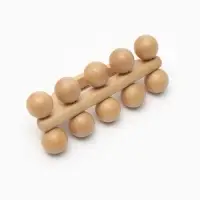 Массажёр &laquo;Гусеница&raquo;, универсальный, 17.5&times;7.5&times;6.5 см, 10 шариков, деревянный
