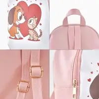 Рюкзак дет 18*8*23 см, Собака, отд на молнии, розовый