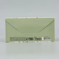 Конверт для денег &laquo;С днём свадьбы&raquo;, бежево - зелёные цветы, 16.5&times;8 см