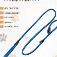 Ринговка для собак, 130&times;0.8 см, синяя