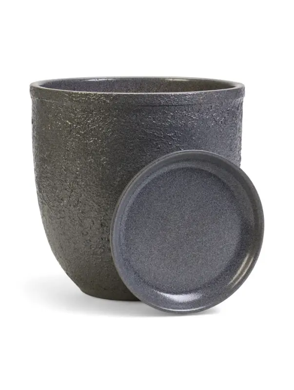 Горшок цветочный с поддоном 5 л, керамика  Горшок цветочный с поддоном 5 л, керамика "Шагрень" (М)