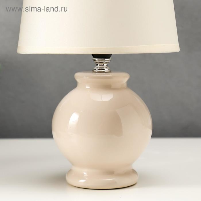 Лампа настольная 16144/1BG E14 40Вт бежевый 17,5х17,5х27 см RISALUX