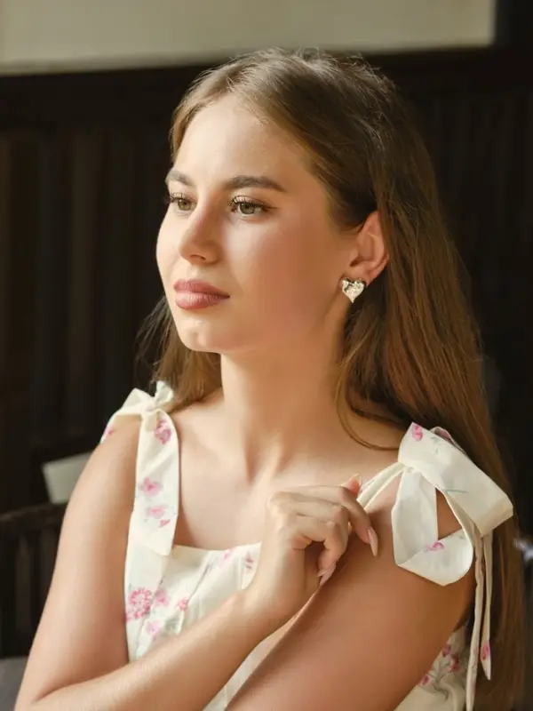 Серьги пластик &laquo;Сердца&raquo;, течение, цвет серебро