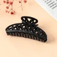 Крабик для волос &laquo;Матовый&raquo;, сеточка люкс, 9 см, чёрный