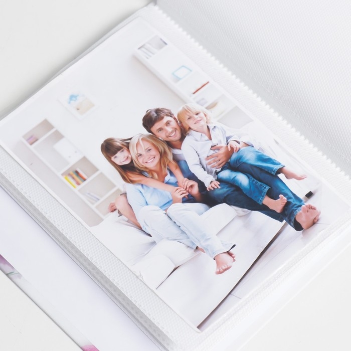 Фотоальбом на 40 фото 10х15 см Фотоальбом на 40 фото 10х15 см "Цветочный" в коробке МИКС 17х14х4,5 см