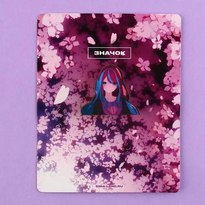 Значок деревянный «Девушка в цветах», аниме , 3,3 х 2,8 см Значок деревянный «Девушка в цветах», аниме , 3,3 х 2,8 см