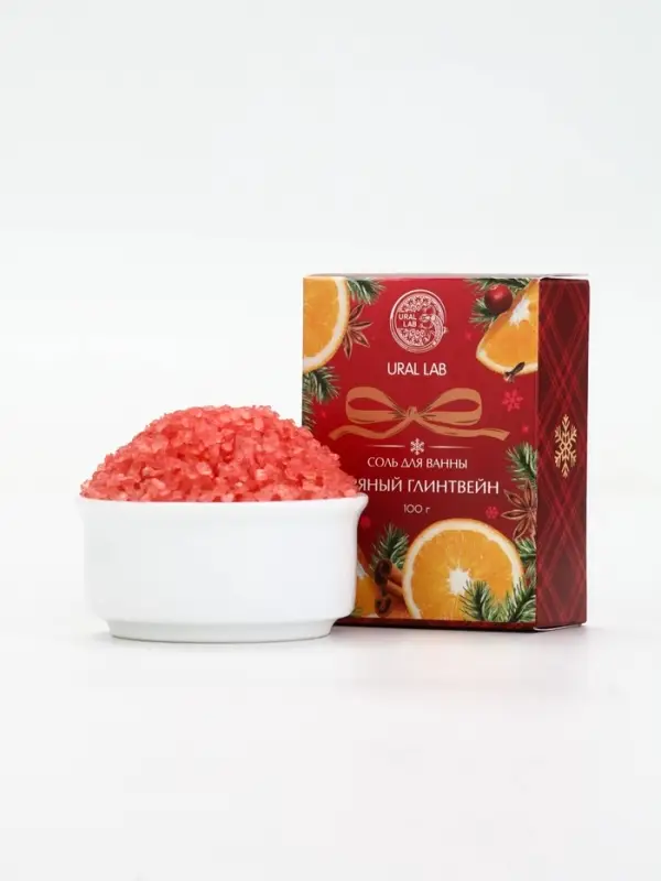 URAL LAB Арома Саунд Соль для ванны с ароматом пряного глинвейна, 100 гр URAL LAB Арома Саунд Соль для ванны с ароматом пряного глинвейна, 100 гр