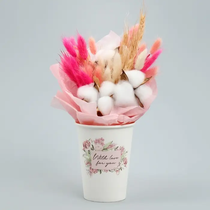 Стакан для цветов «Рамка цветочки», 350 мл Стакан для цветов «Рамка цветочки», 350 мл