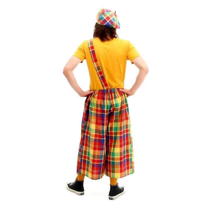 Карнавальный костюм «Клоун с бабочкой», цветная клетка, р. 48-56 Карнавальный костюм «Клоун с бабочкой», цветная клетка, р. 48-56