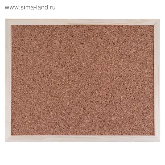 Доска пробковая Calligrata LINE, 60&times;90 см, В1103, в деревянной раме