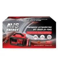 Зарядное устройство для автомобильного аккумулятора AVS BT-6025 (10A) 6/12V