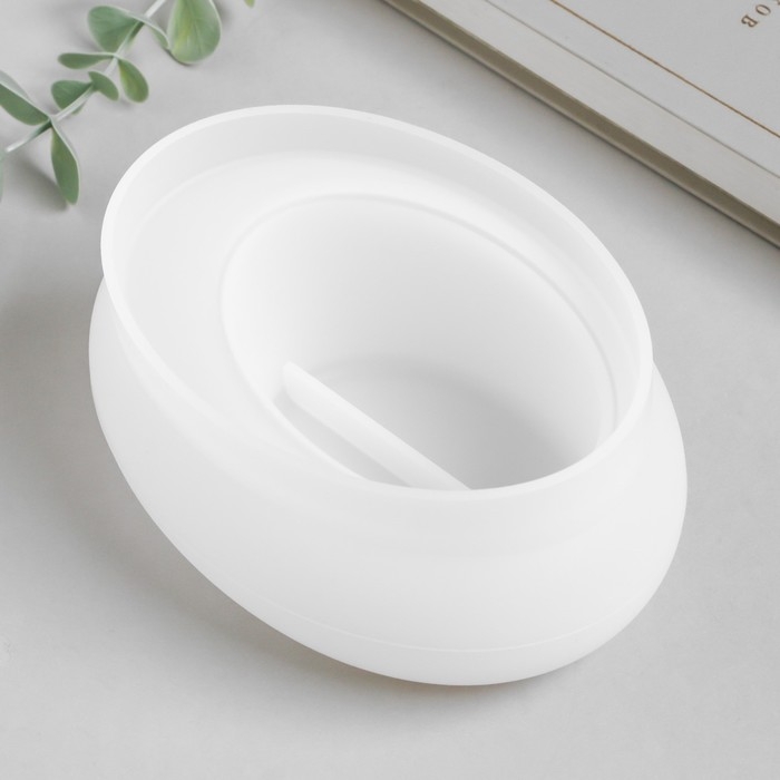 Молд силикон Молд силикон "Подсвечник овал" 14,5х6,9 см