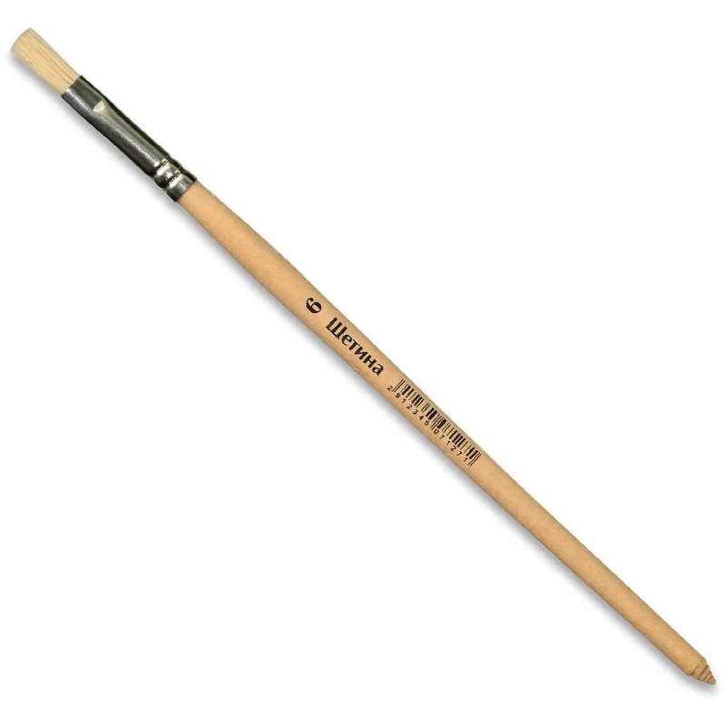 Кисть щетина плоская №6