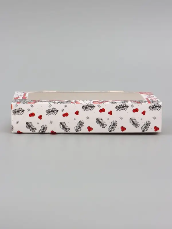 Коробка подарочная новогодняя, складная 20&times;12&times;4 см &laquo;С Новым годом!&raquo;