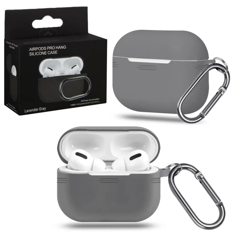 Чехол APods Pro с карабином №13 gray Чехол APods Pro с карабином №13 gray